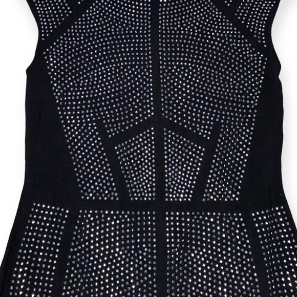CHELSEA & Theodore Black Rhinestone Sheath Dress - Small - Picture 3 of 8
